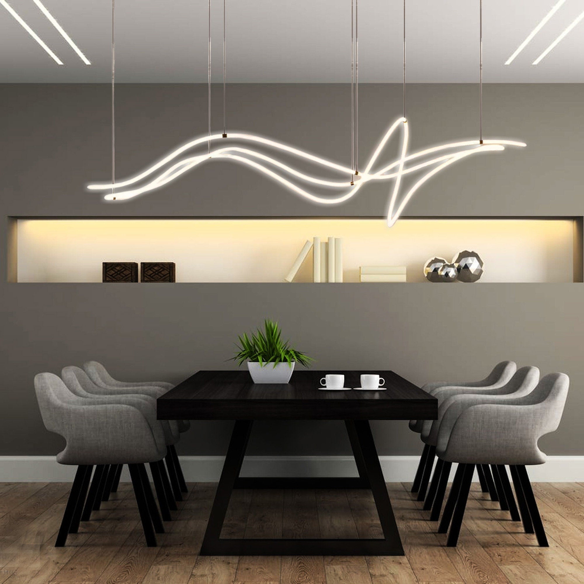 Line Art Geometry Chandelier