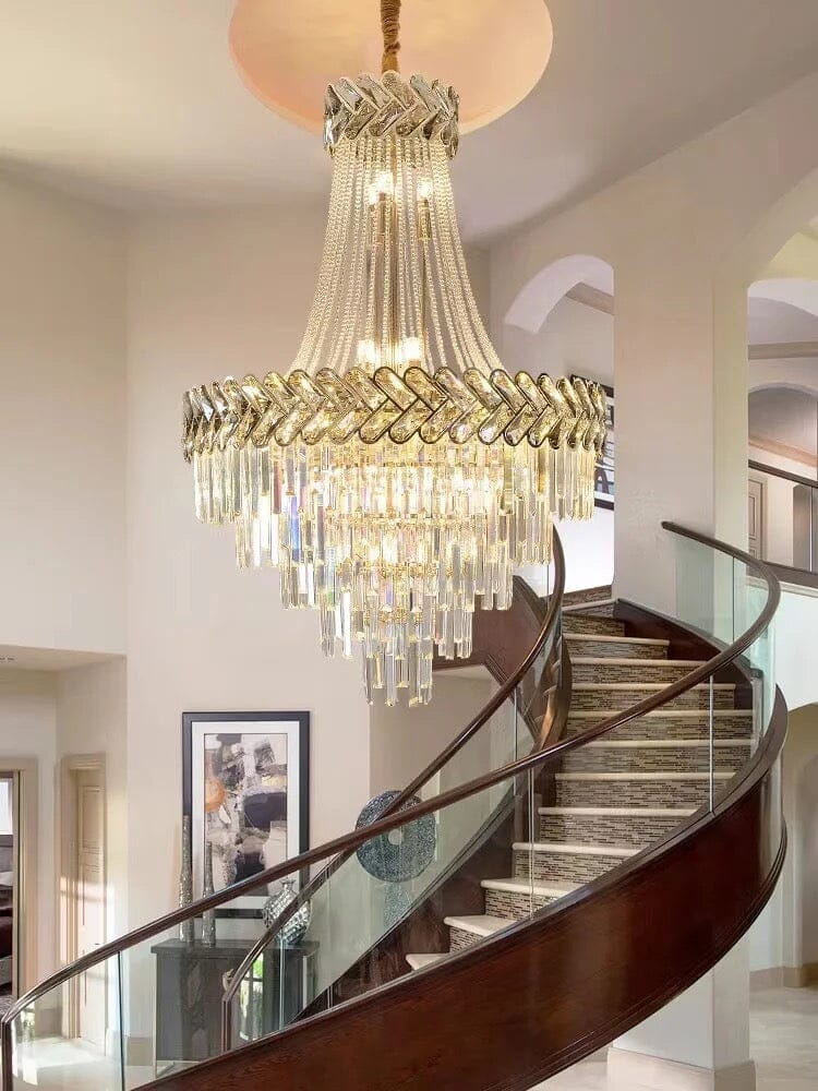 Luxury Duplex Villa LED Crystal Chandelier