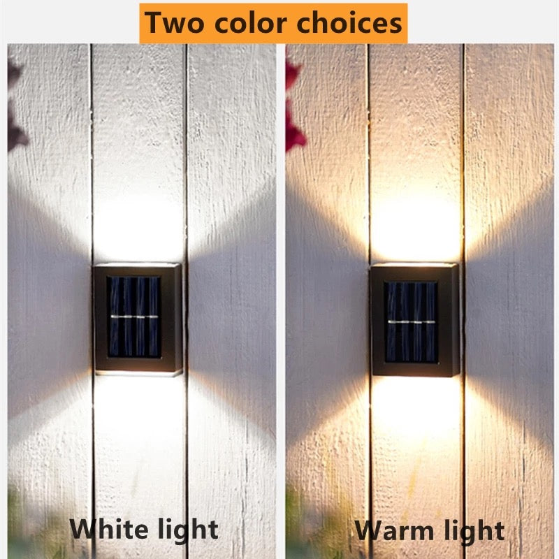 Simple Up And Down Luminous LED Solar Wall Lights