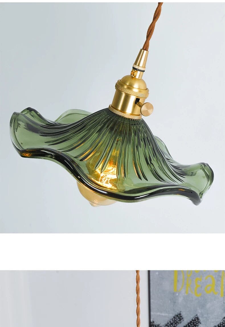 Colorful Glass Copper Edison Pendant Lamp