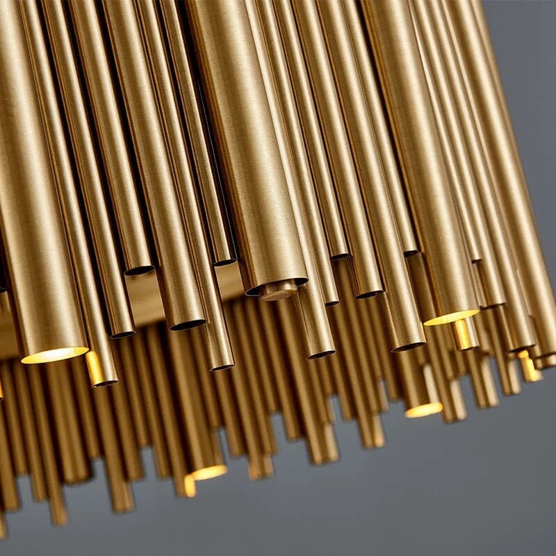 Stainless Steel Gold Aluminum Alloy Tube Chandelier