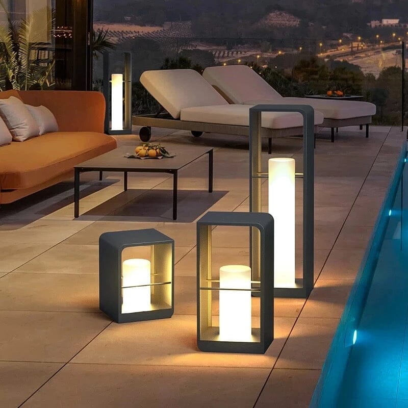 Modern Solar Waterproof Garden Pathway Floor Lamps