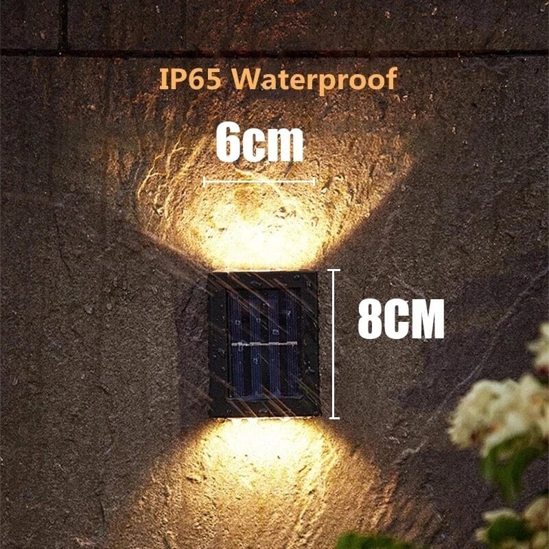Simple Up And Down Luminous LED Solar Wall Lights