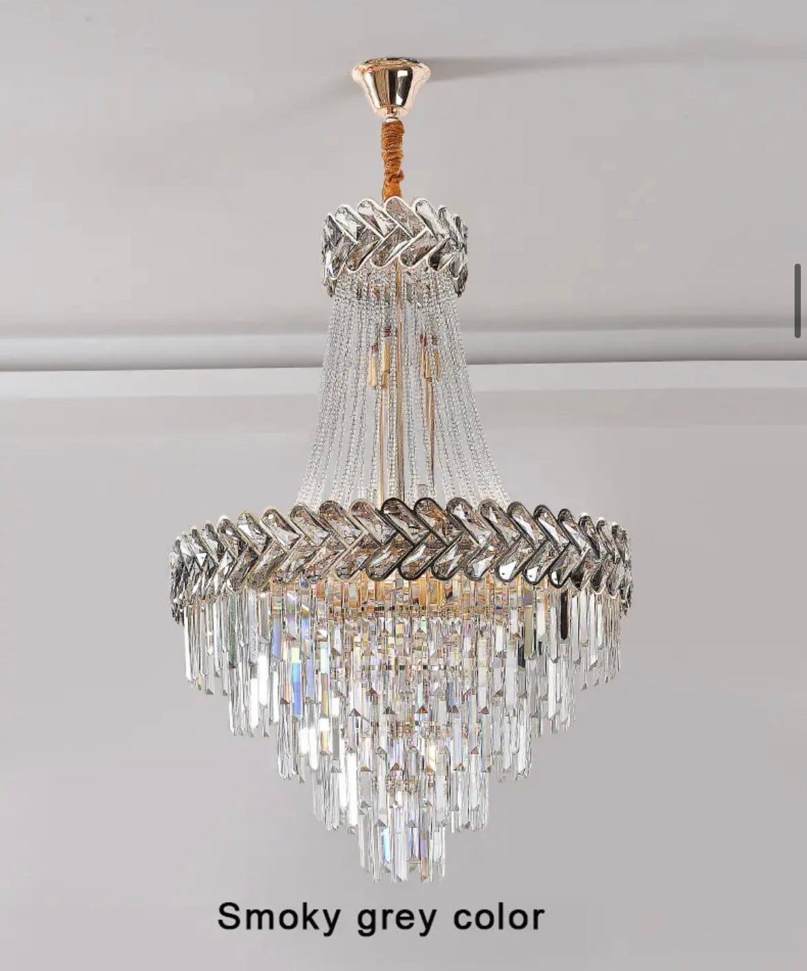 Luxury Duplex Villa LED Crystal Chandelier