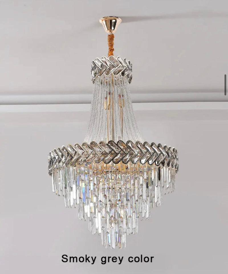 Luxury Duplex Villa LED Crystal Chandelier