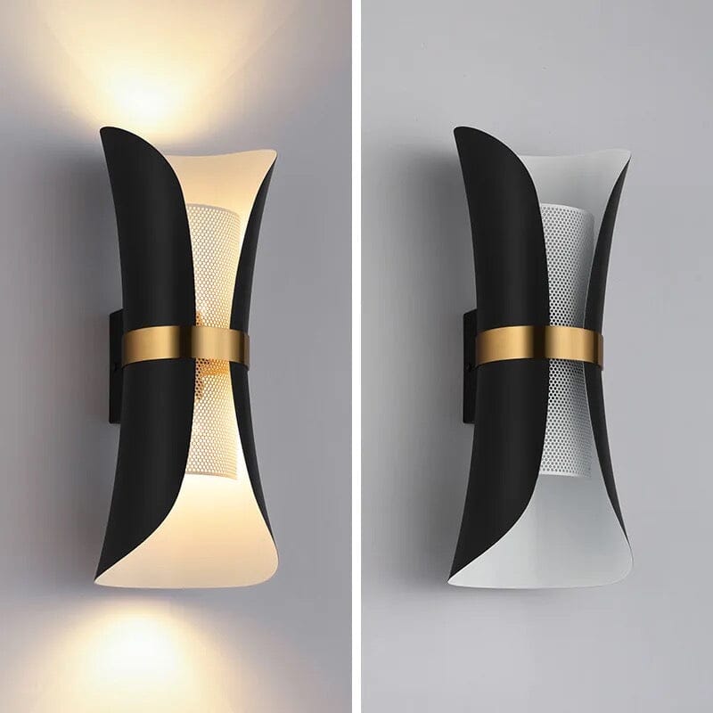 Modern Simple Iron Curve Wall Lamp