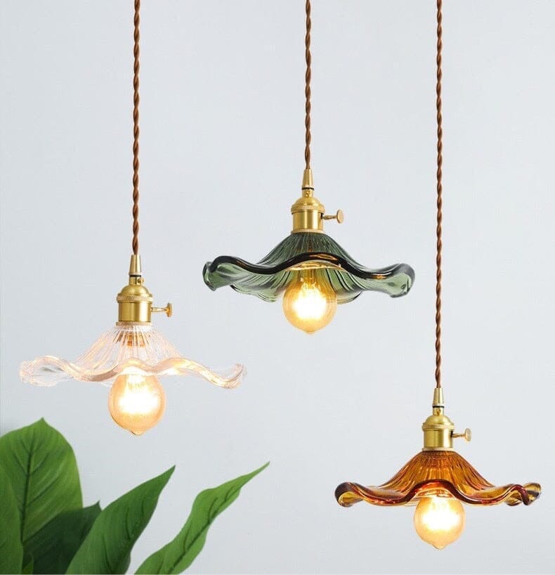 Colorful Glass Copper Edison Pendant Lamp