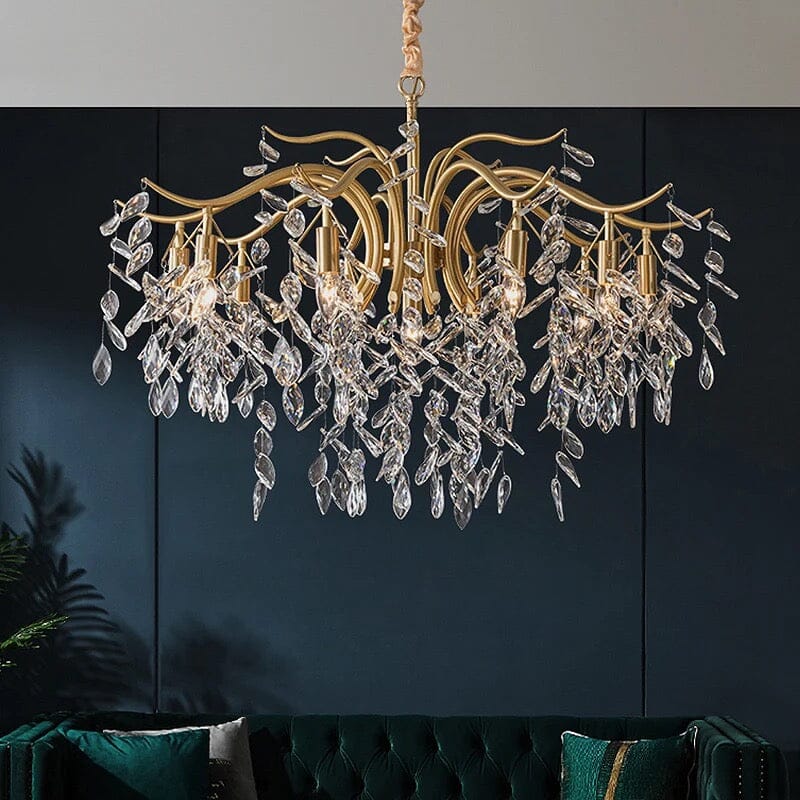 Nordic Art Branch Golden Crystal Chandelier