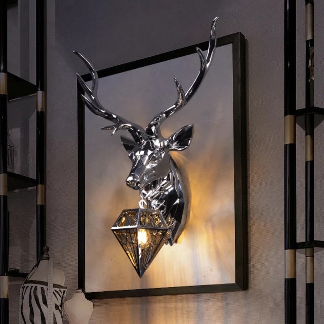 Modern Nordic Antler Deer Wall Lamp