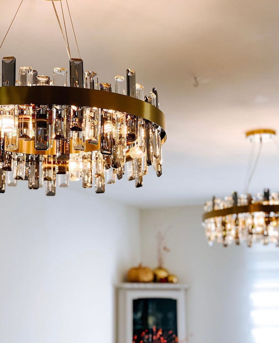 Modern Crystal Stone Designer Chandelier Lamp