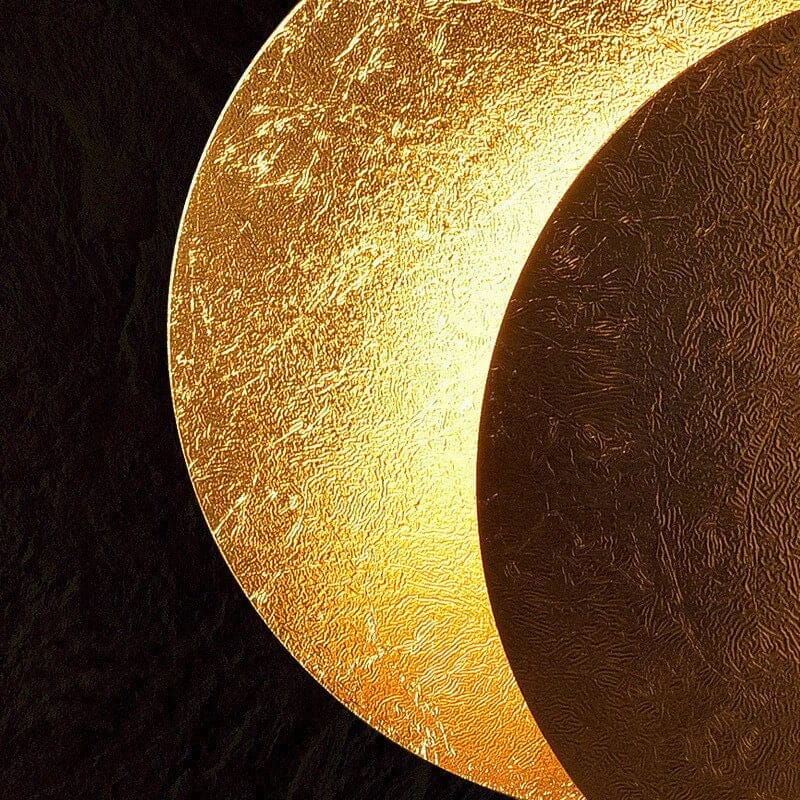 Modern Aisle Round Moon Eclipse Wall Lamp