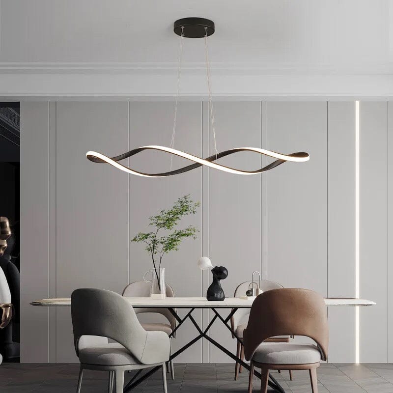 Modern Spiral Curvature LED chandeliers