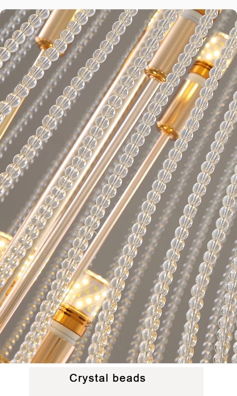 Luxury Duplex Villa LED Crystal Chandelier