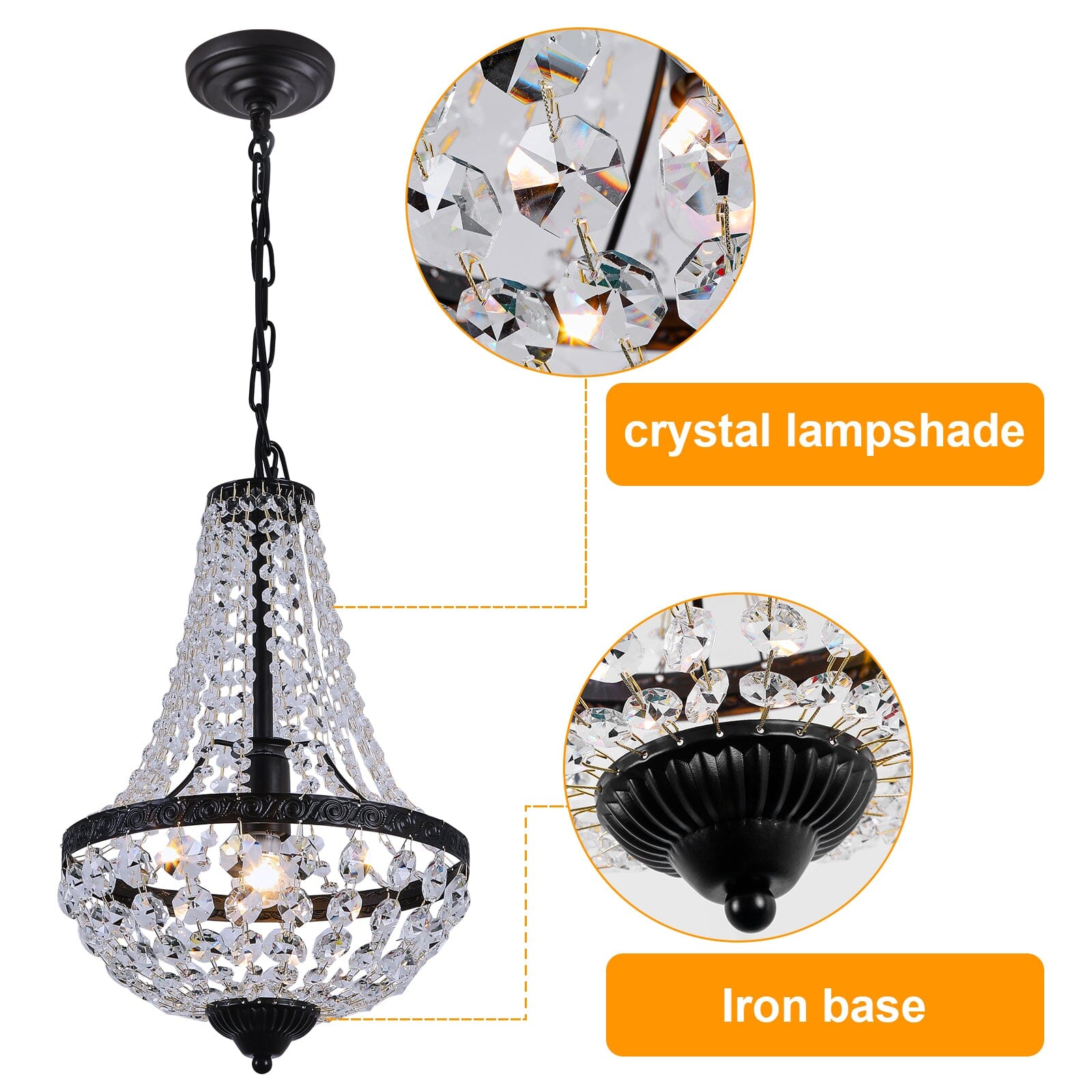 Luxury Classic Crystal Ceiling Lamp Chandelier