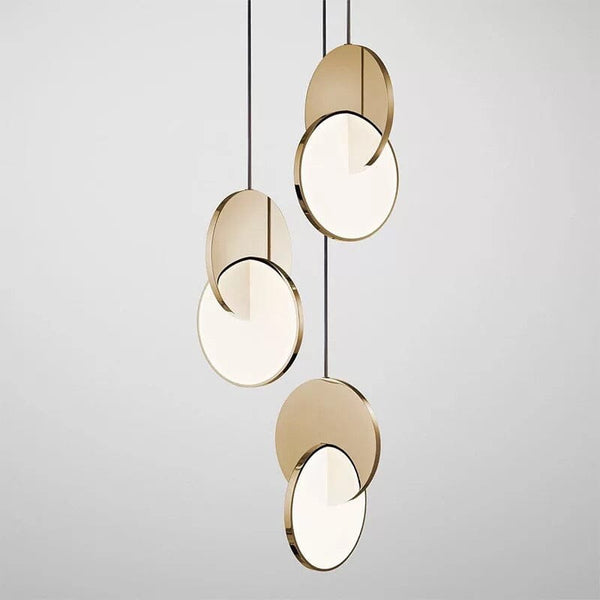 Modern Ring Geometric Circle Iron Pendant Light