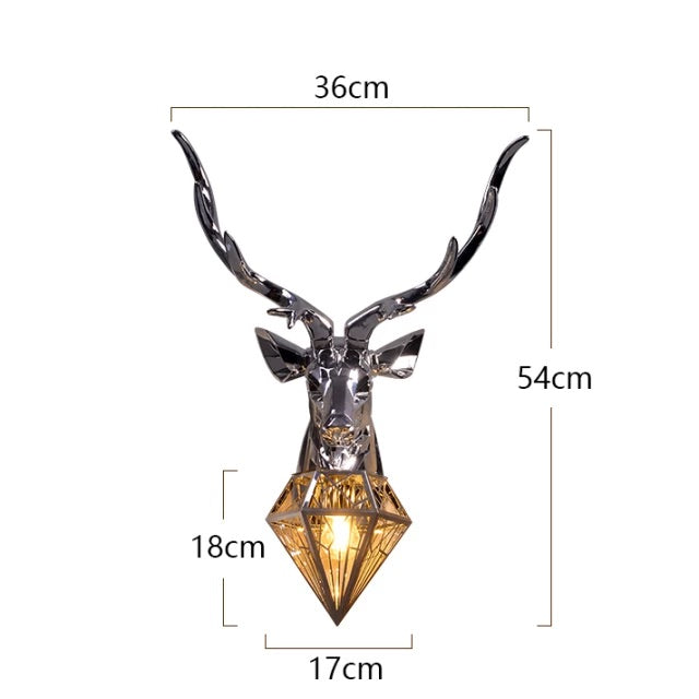 Modern Nordic Antler Deer Wall Lamp