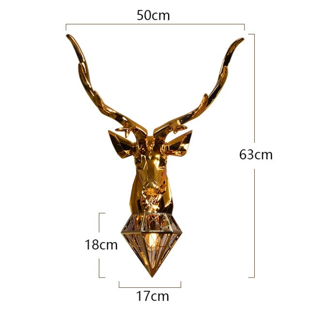 Modern Nordic Antler Deer Wall Lamp