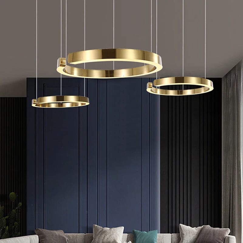 Nordic Russian Design Round Ring Chandelier