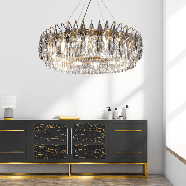 Modern Crown Light Luxury Crystal Chandelier