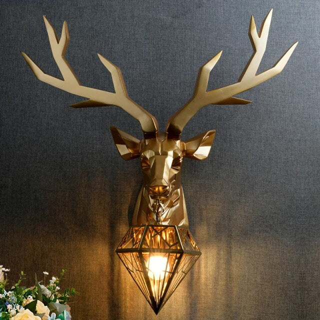 Modern Nordic Antler Deer Wall Lamp