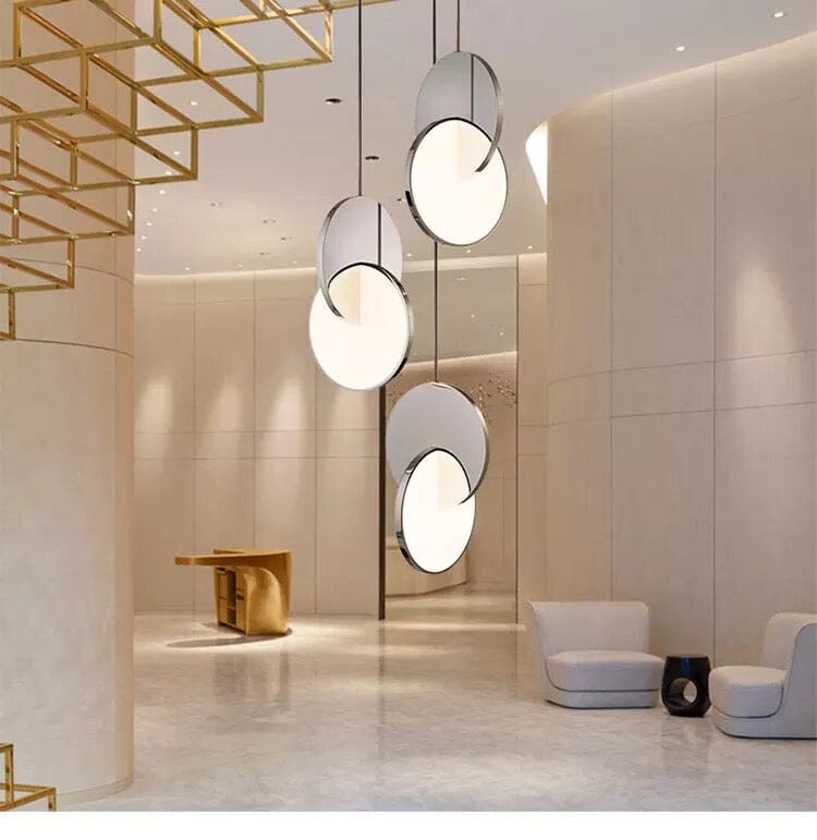 Modern Ring Geometric Circle Iron Pendant Light