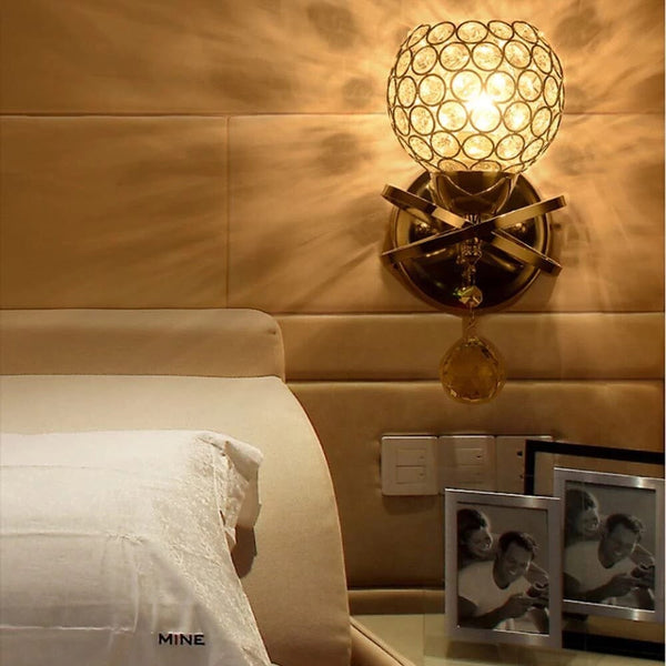 Simple And Creative Honeycomb Crystal Wall Light