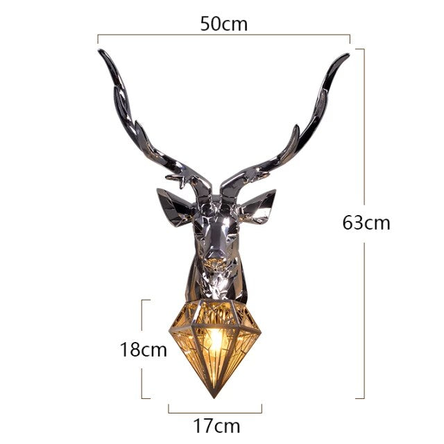 Modern Nordic Antler Deer Wall Lamp