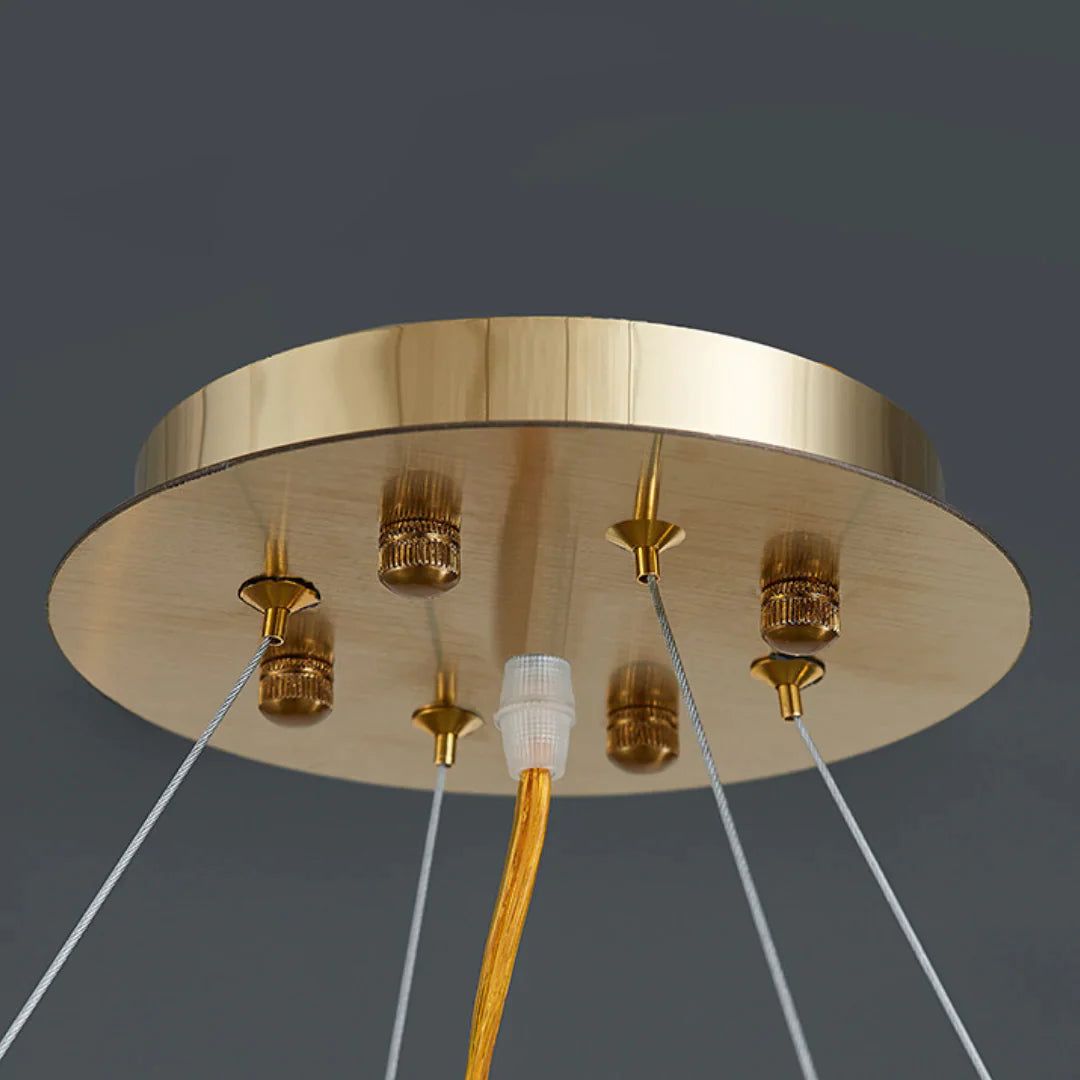 Stainless Steel Gold Aluminum Alloy Tube Chandelier