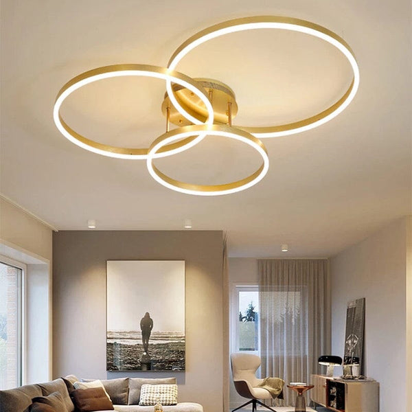 Nordic Round Circle Ring LED Chandeliers