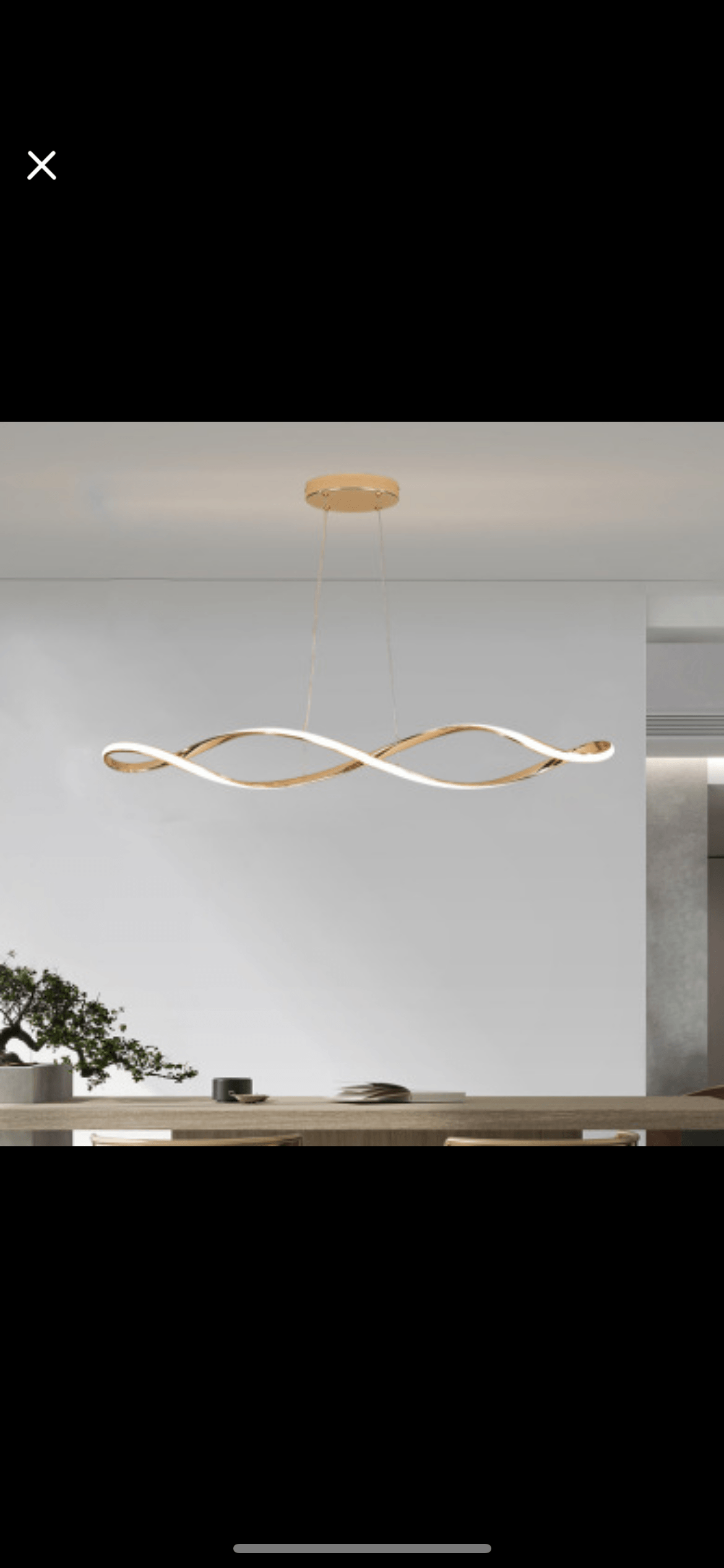Modern Spiral Curvature LED chandeliers