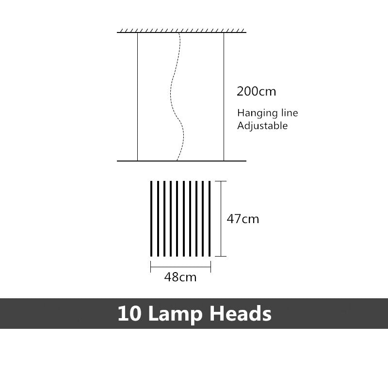 Modern LED Human DNA Style Chandeliers Light