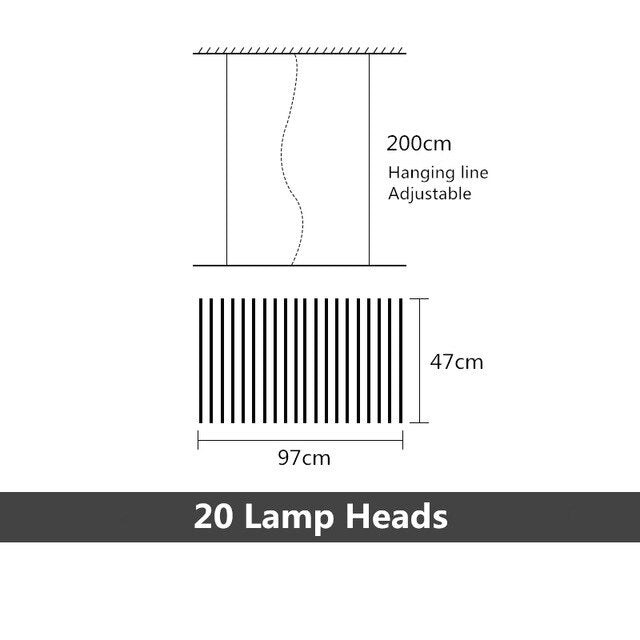 Modern LED Human DNA Style Chandeliers Light