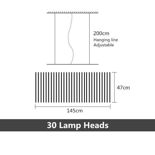 Modern LED Human DNA Style Chandeliers Light