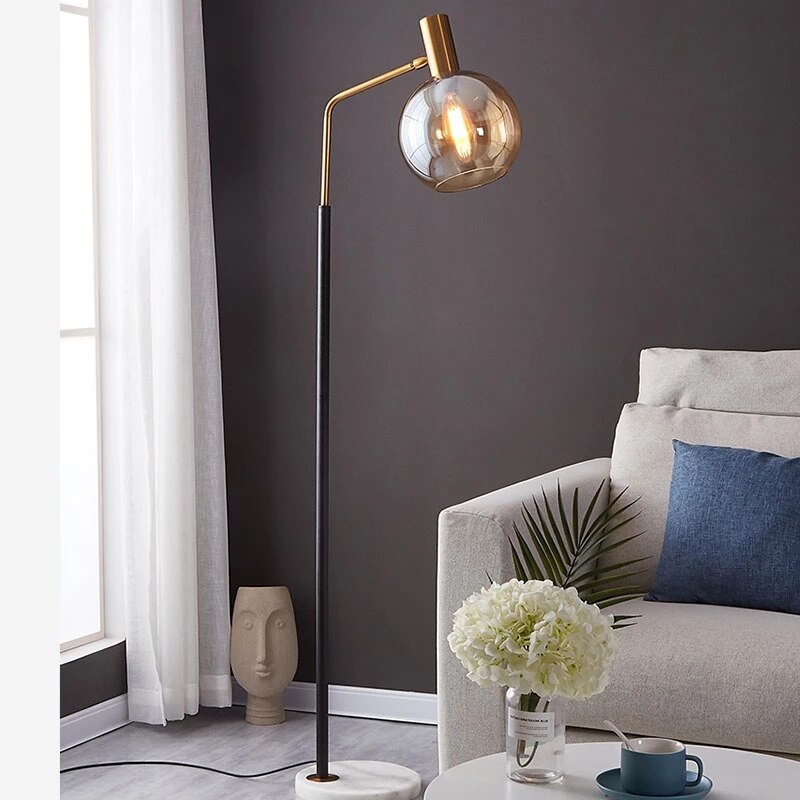 Luxury Vertical Reading Glass Floor Lamps