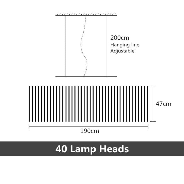 Modern LED Human DNA Style Chandeliers Light
