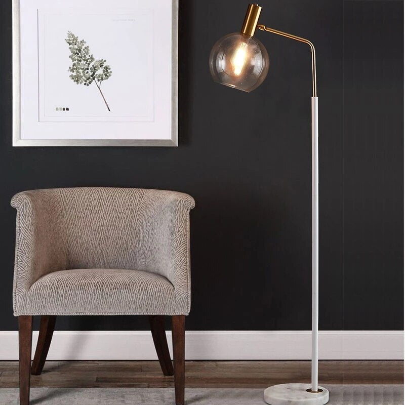 Luxury Vertical Reading Glass Floor Lamps