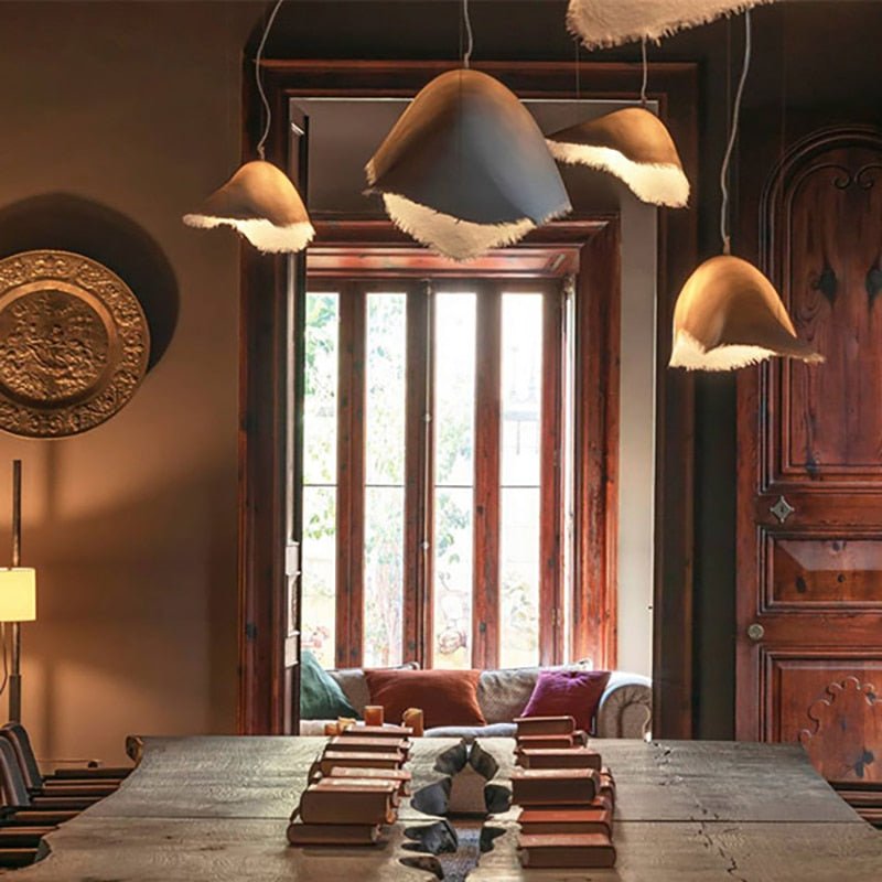 Nordic Wabi Sabi FRP LED Fixture Pendant Lights