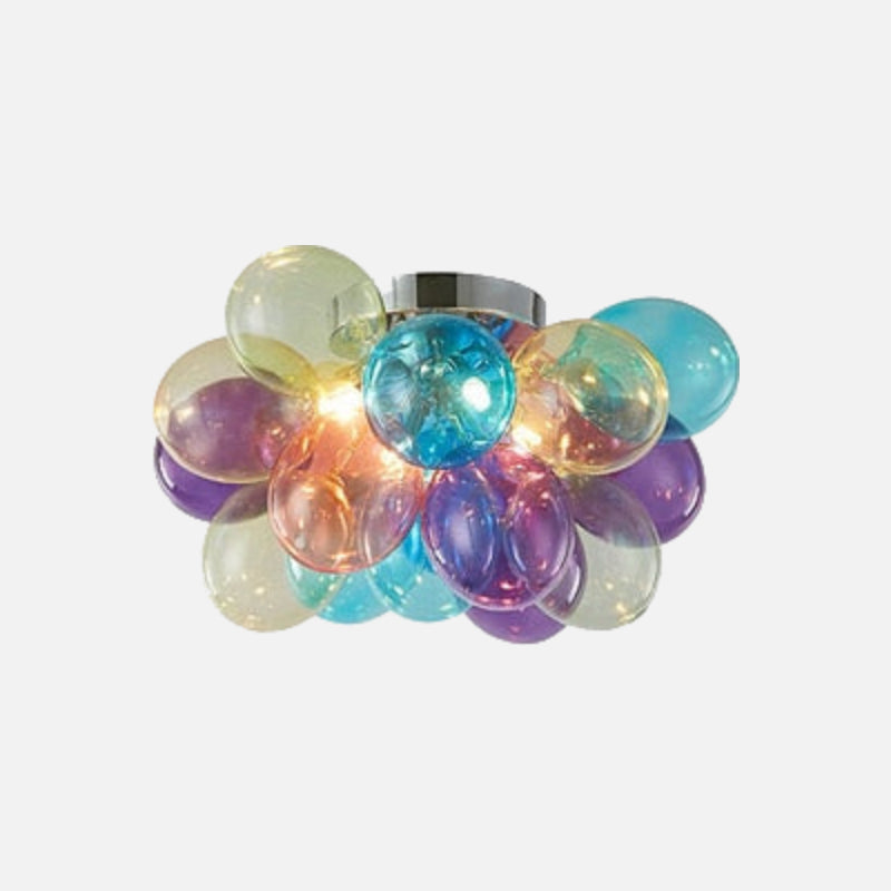 Vibrant Glass Ball Chandeliers