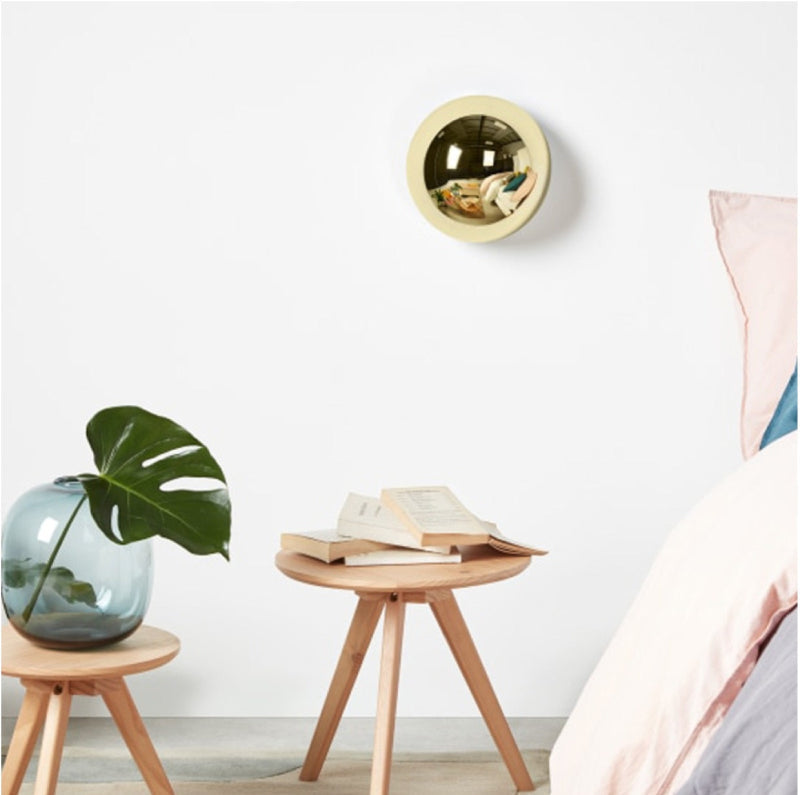 Round Metallic Wall Sconce Lamp