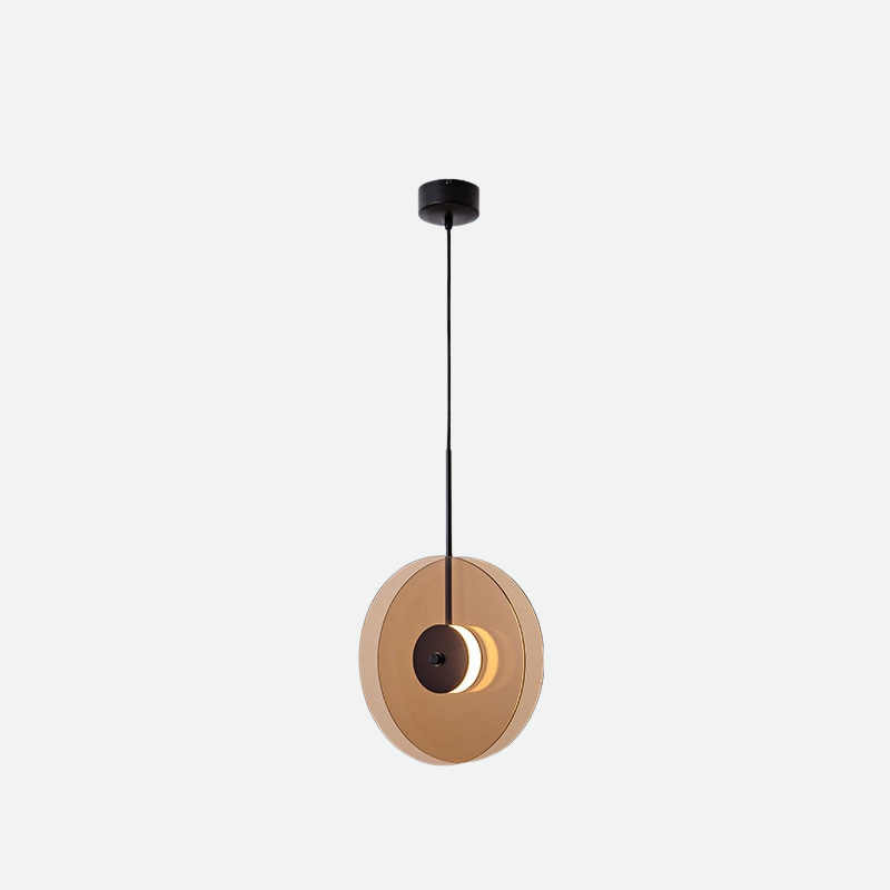 Radiant Glass Disk Pendant Light