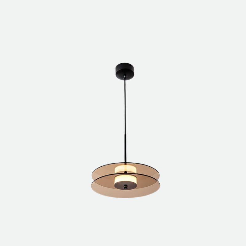 Radiant Glass Disk Pendant Light
