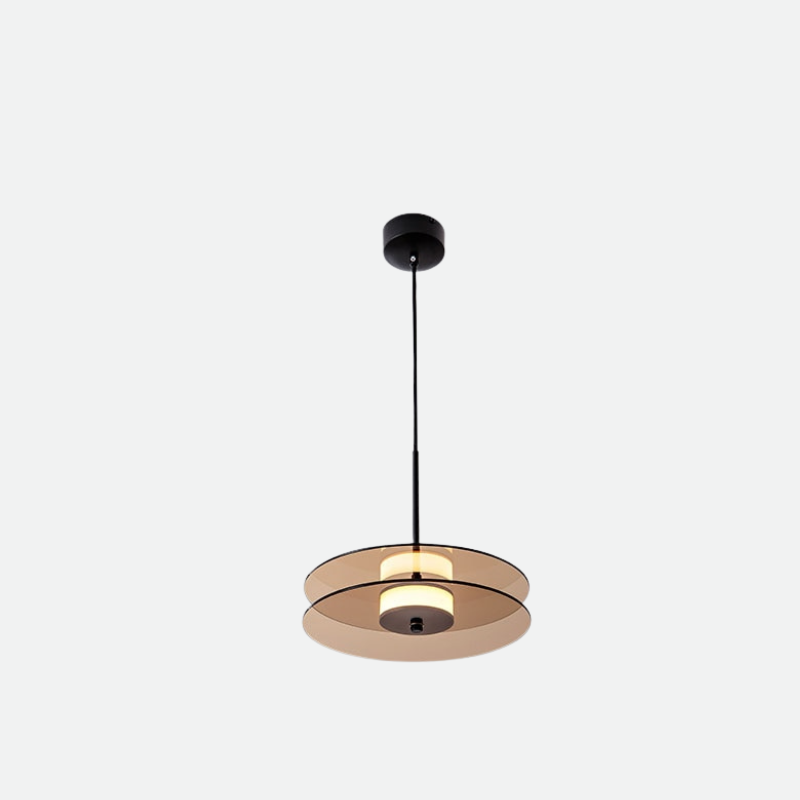 Radiant Glass Disk Pendant Light