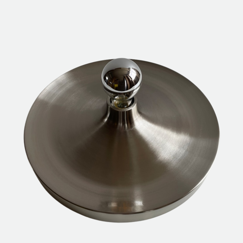 Sleek Space-Age Disk Ceiling Lamp