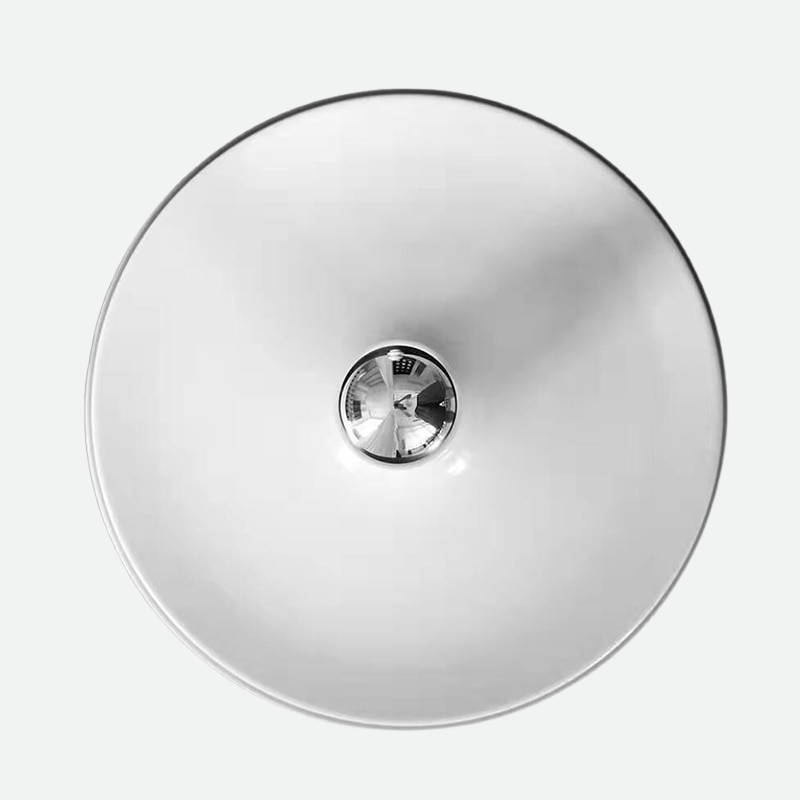 Sleek Space-Age Disk Ceiling Lamp