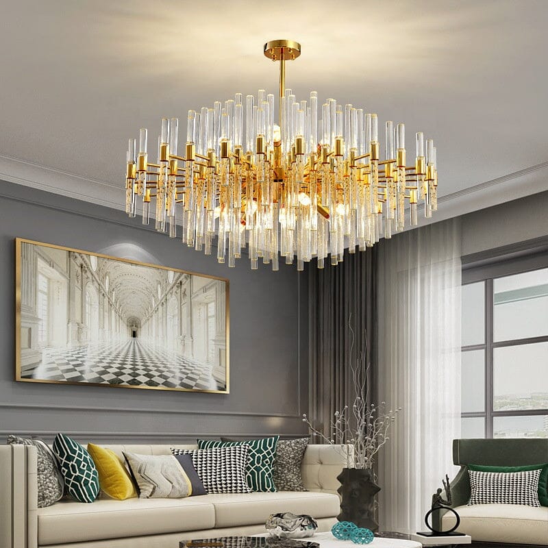 Nordic Crystal Tube Sparkling Chandelier