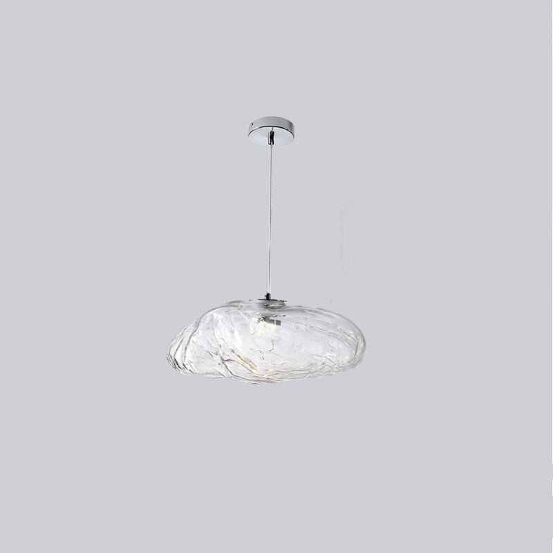 Nordic LED Cloud-Shaped Island Glass Chandelier