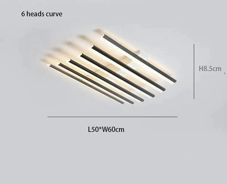 Nordic Creative Square Line Chandelier