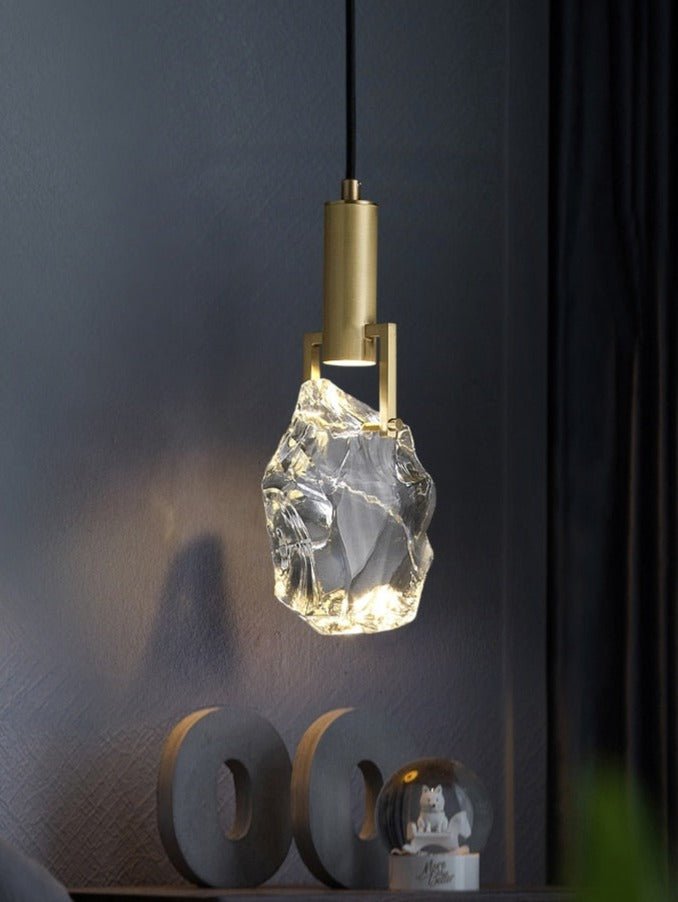 Modern Creative Crystal Stone Pendant Lamp