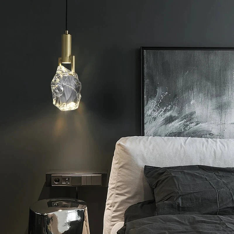 Modern Creative Crystal Stone Pendant Lamp