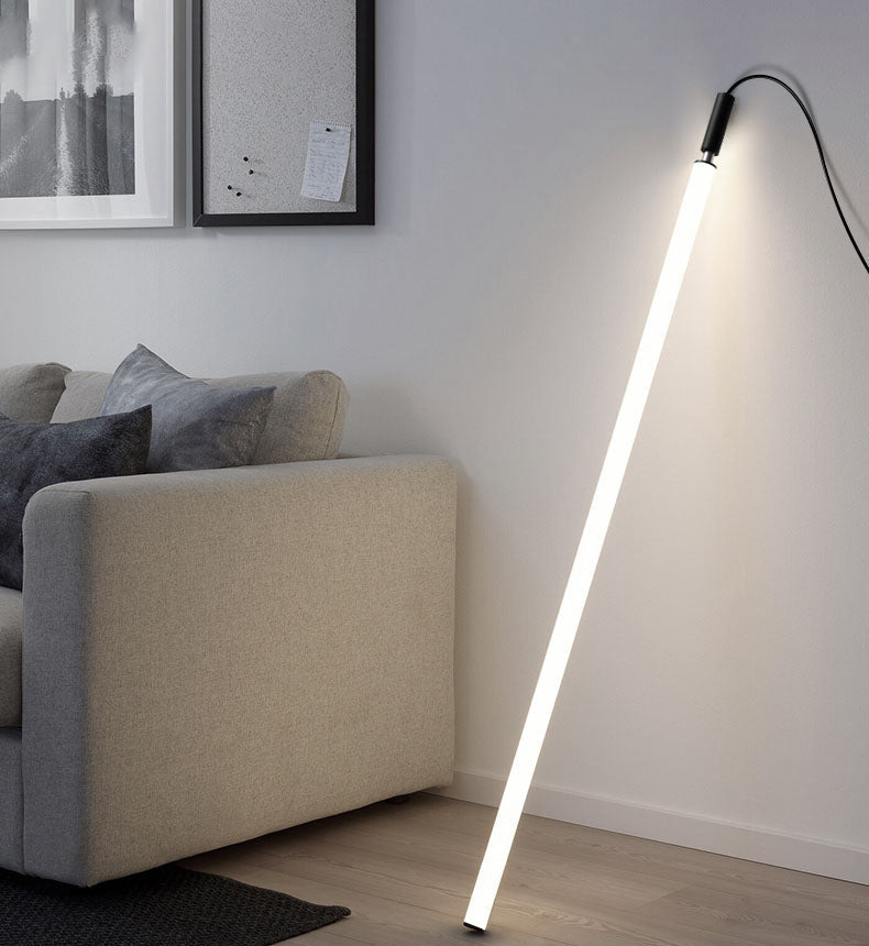Sleek Modern Long Tube Pendant Light